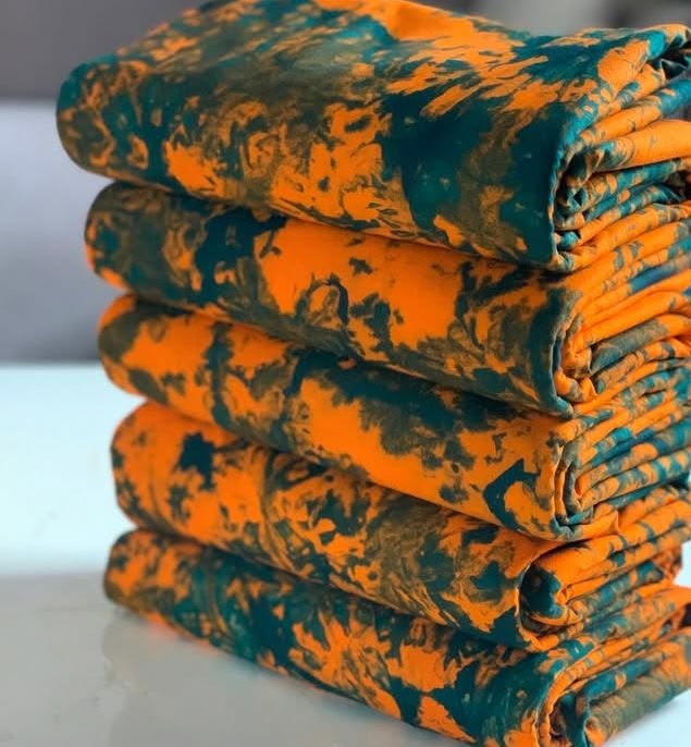 Tissu Géométrique Tricolore